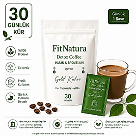 FitNatura inülin ve Bromelainli Detox kahve  kilo verme garantili 150 gr.