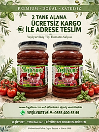 Yeşilyurt Köy Tipi Domates Salçası 900 gr. 2 li set